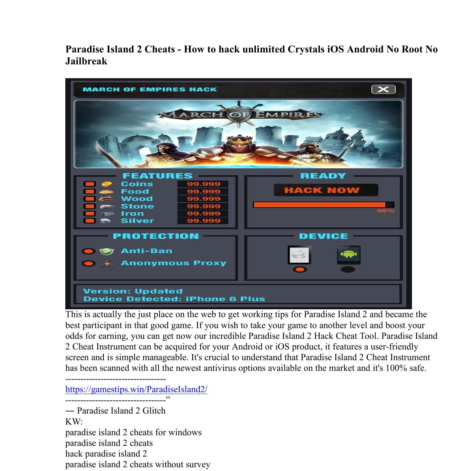 paradise island 2 hack tool for windows 10