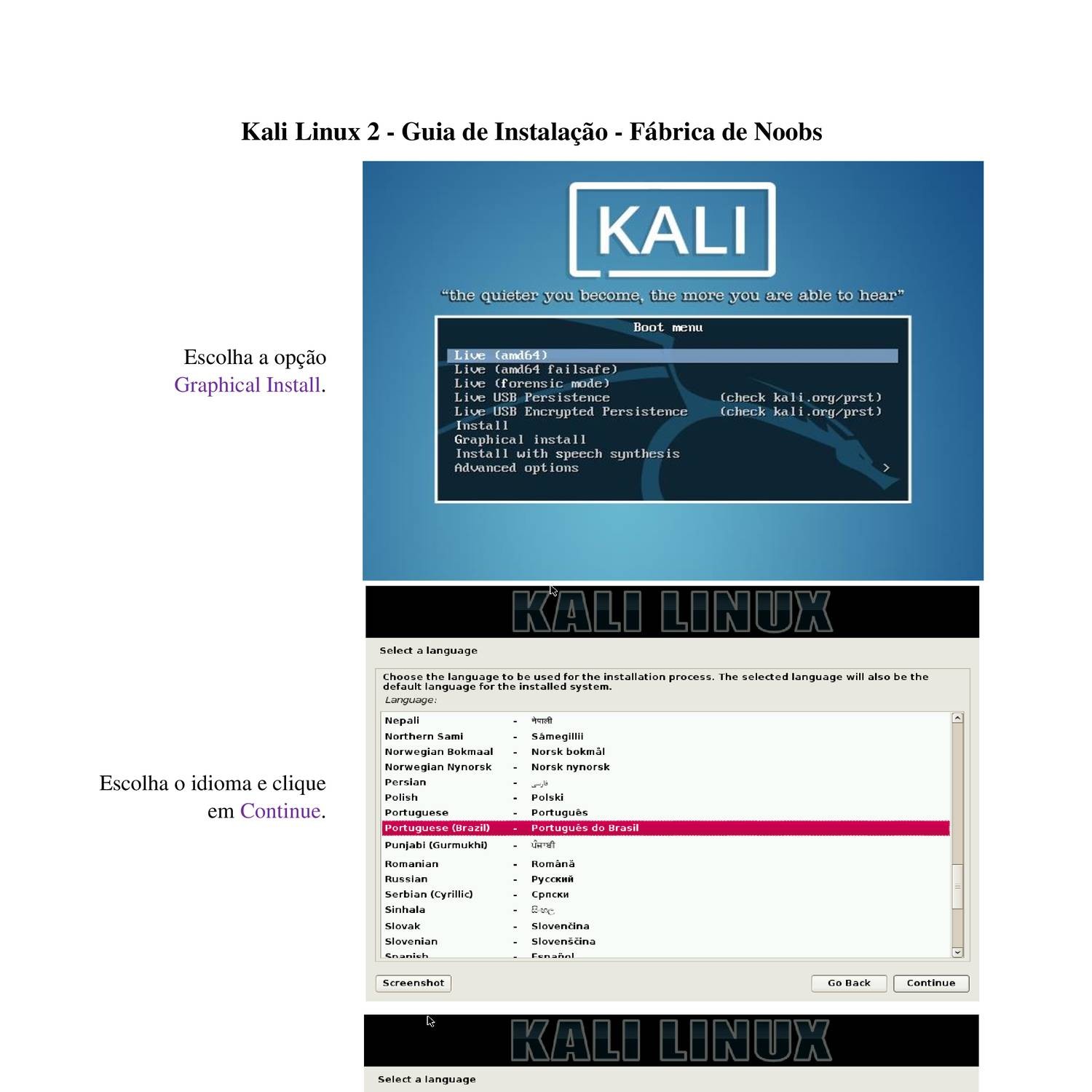 Guia De Instalação Kali Linuxpdf Docdroid 9612