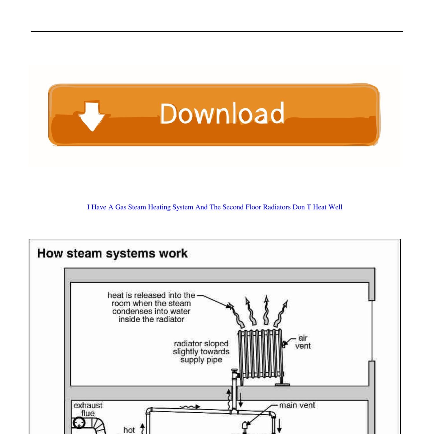 i-have-a-gas-steam-heating-system-and-the-second-floor-radiators-don-t