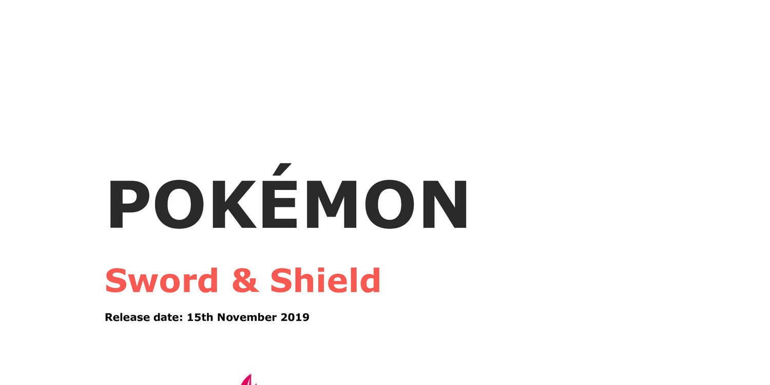 Pokemon Sword And Shield Pdf Docdroid