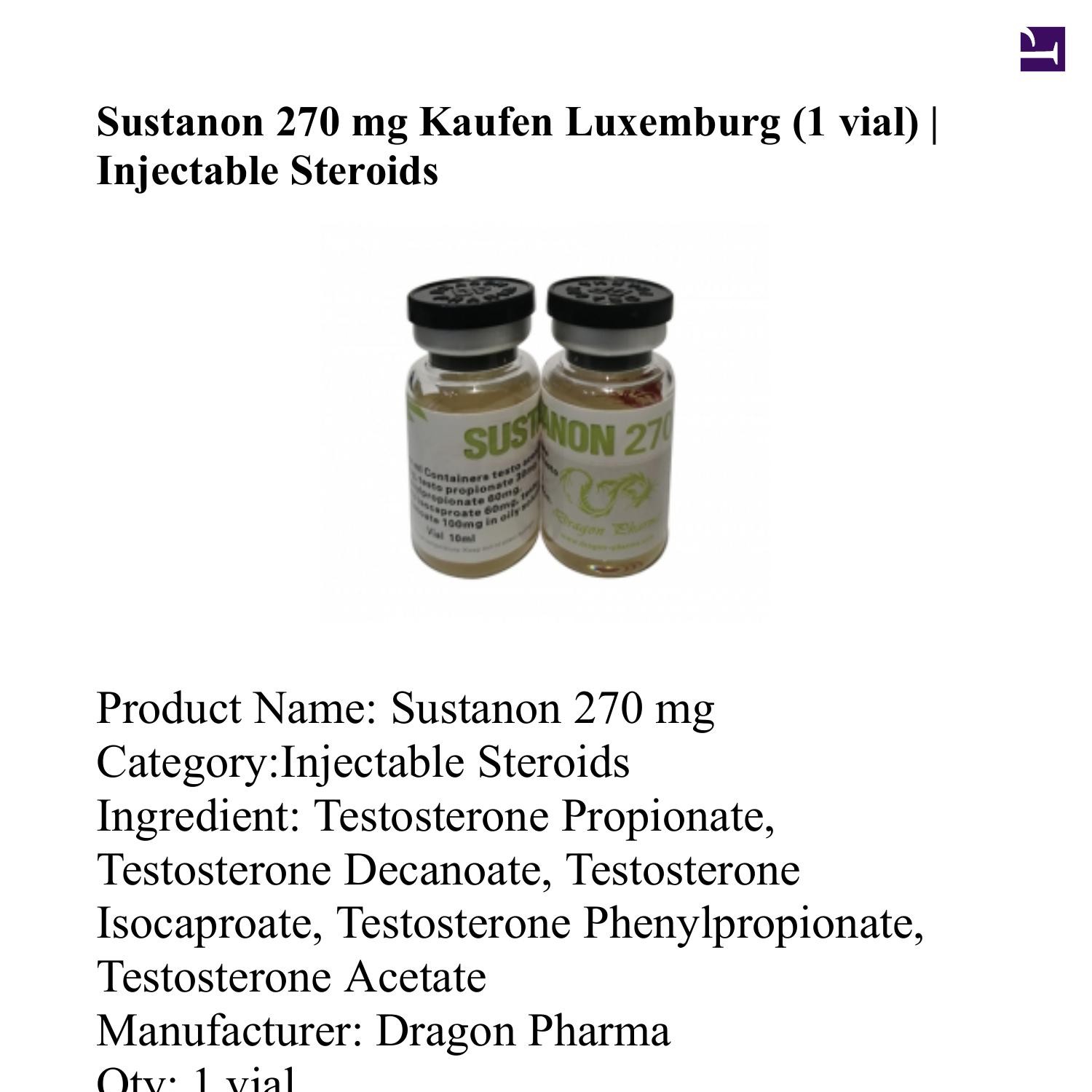 Sustanon 270 mg Kaufen Luxemburg 1 vial Dragon Pharma.pdf | DocDroid