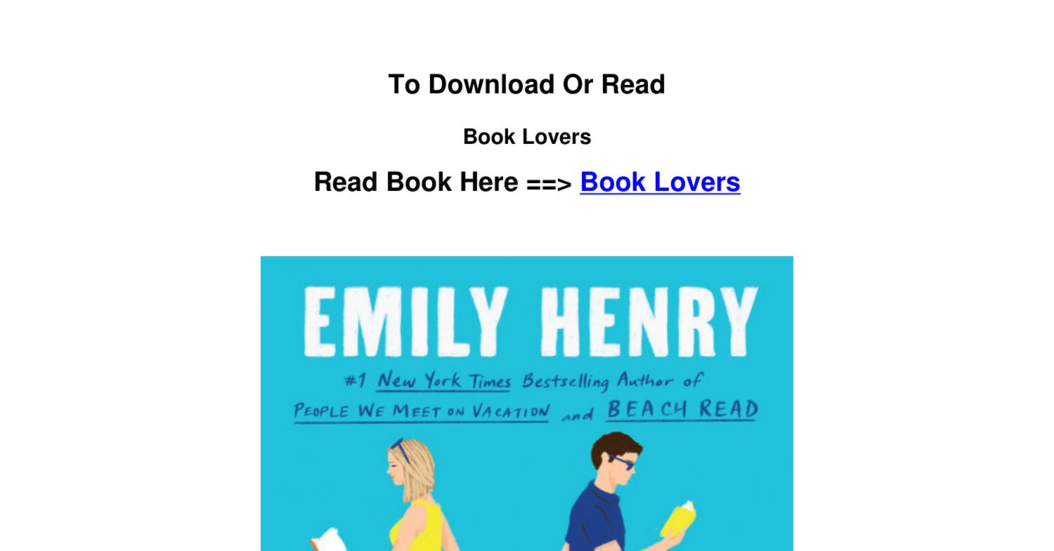 EPub Download Book Lovers BY Emily Henry.pdf DocDroid