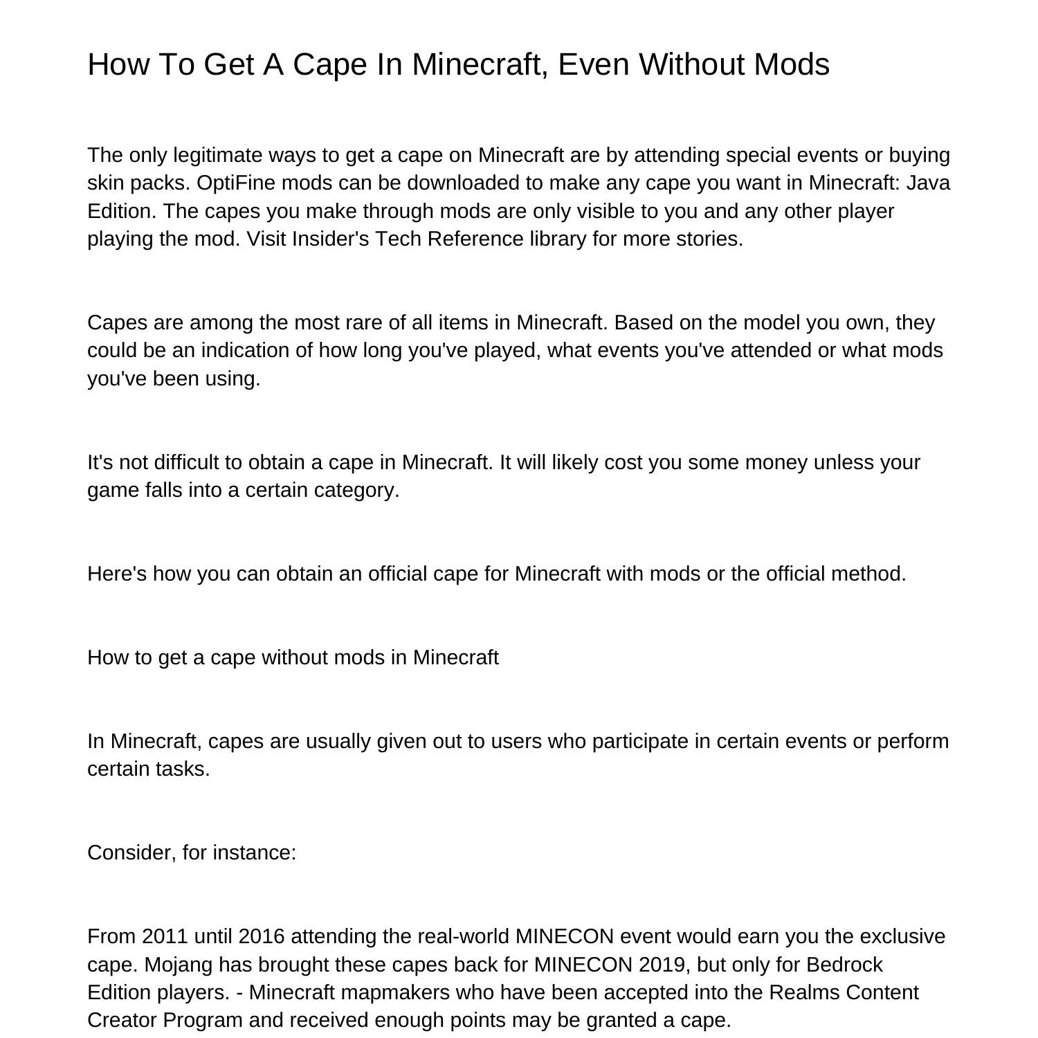 how-to-get-a-cape-in-minecraft-even-without-modstvkpe-pdf-pdf-docdroid