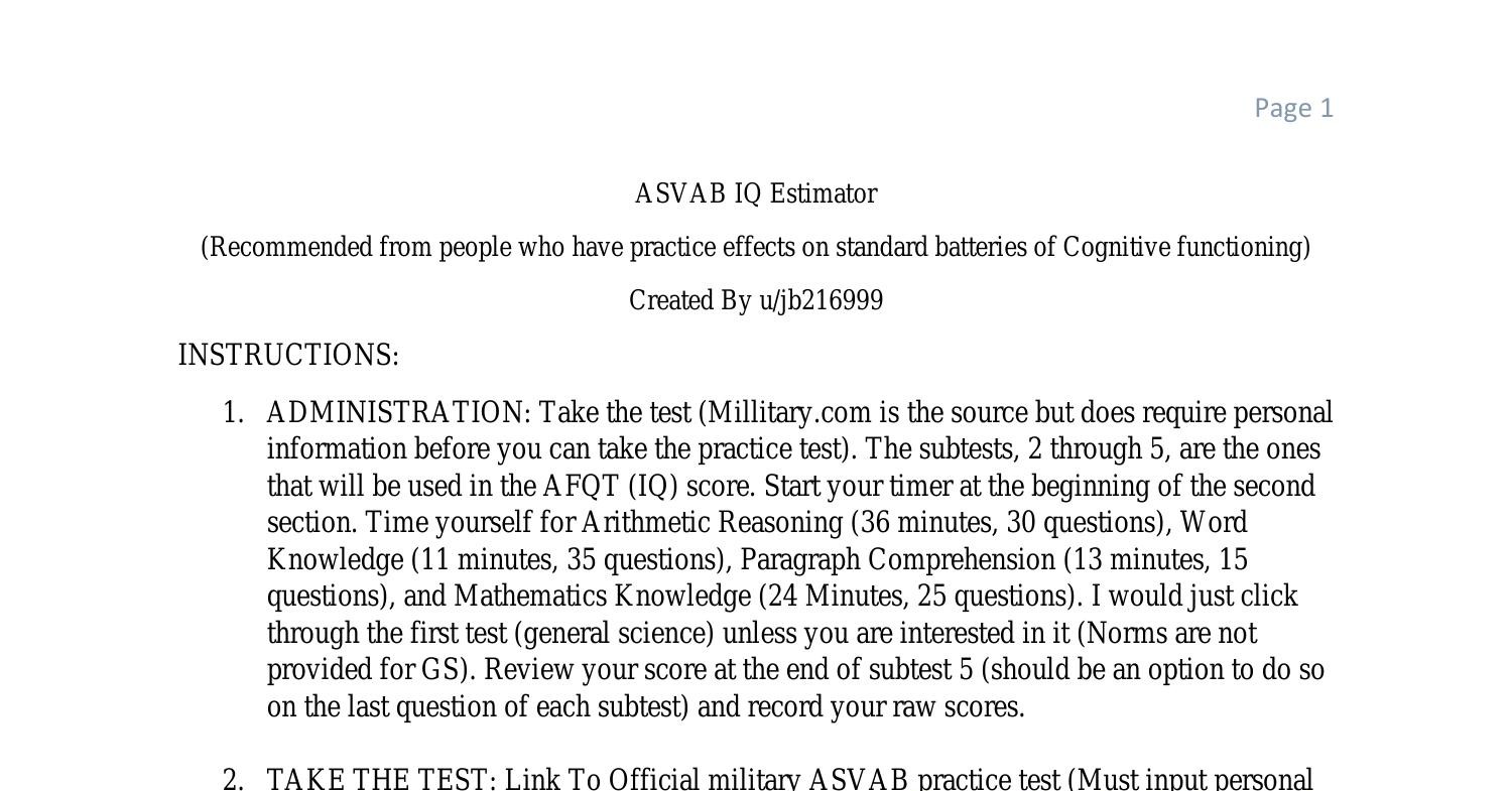 ASVAB IQ Estimator Document.pdf | DocDroid