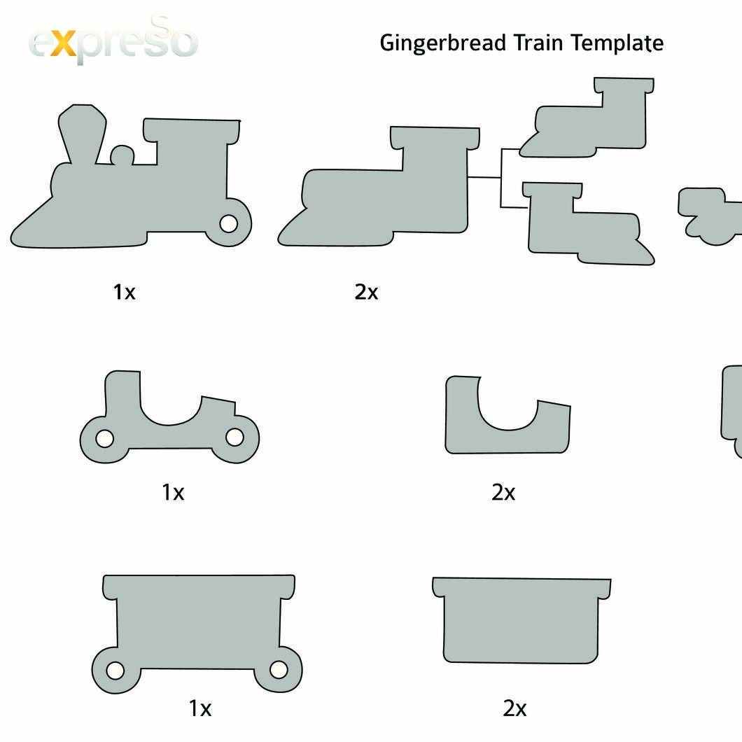 Train Cut Out Gingerbread Train Template Printable Printable