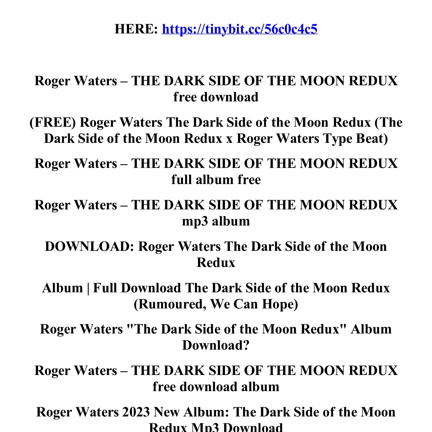 dark side of the moon redux download