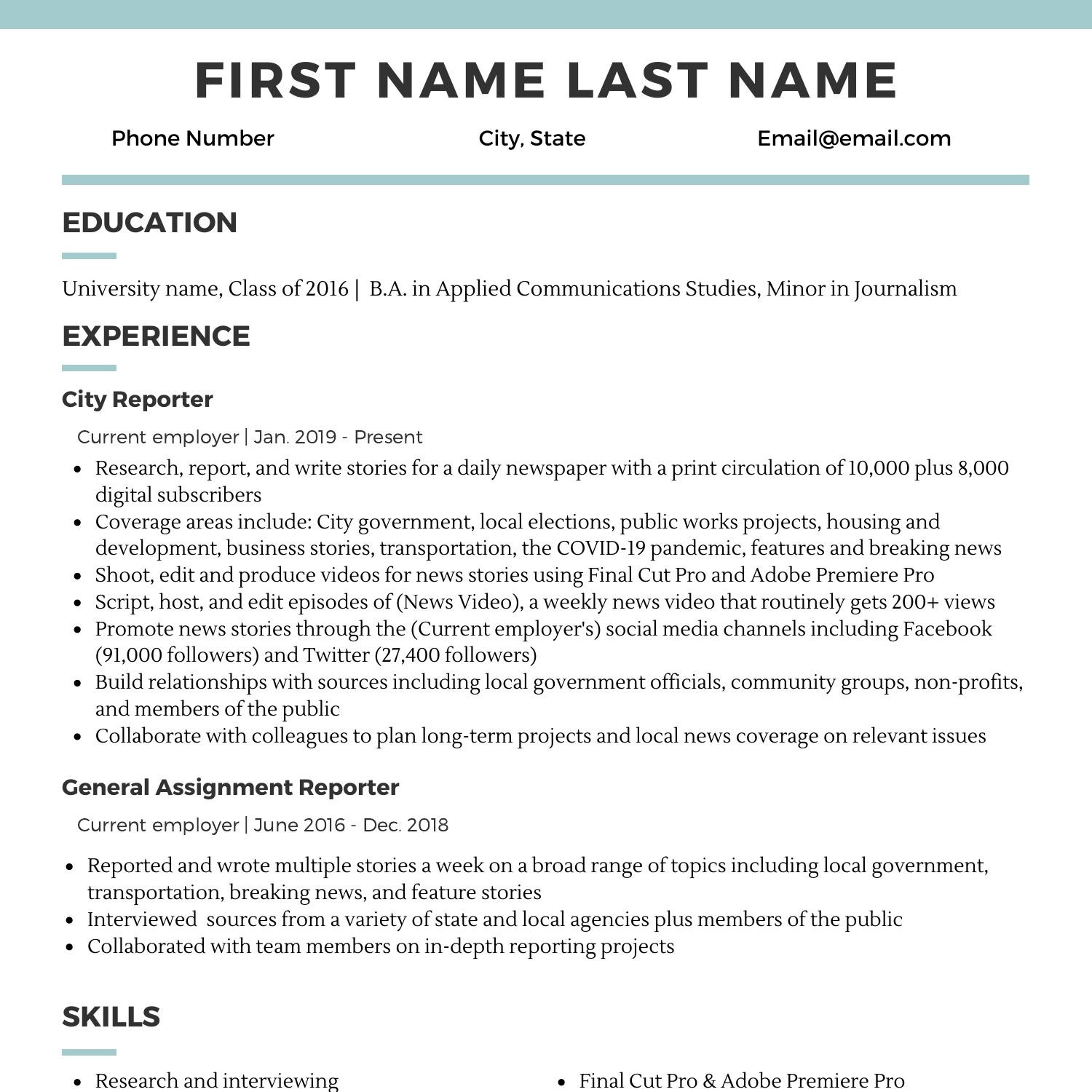 pdf resume maker