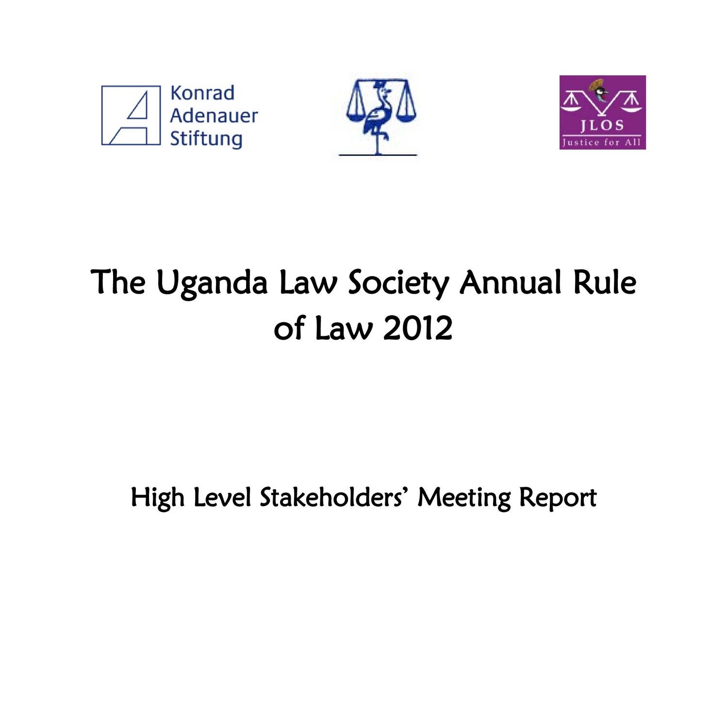 Uls High Level Stakeholders Meeting Report Pdf Docdroid