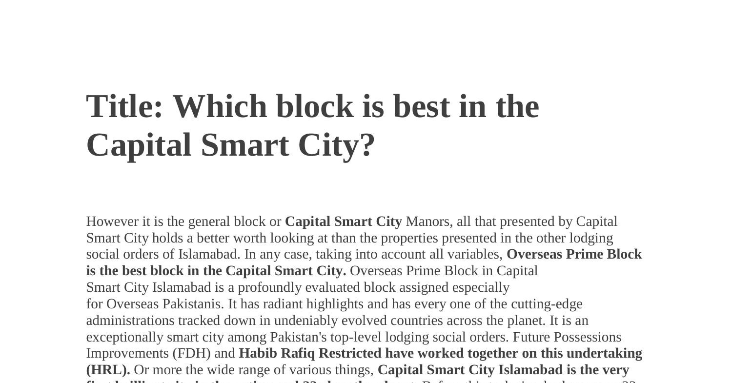 which-block-is-best-in-the-capital-smart-city-pdf-docdroid