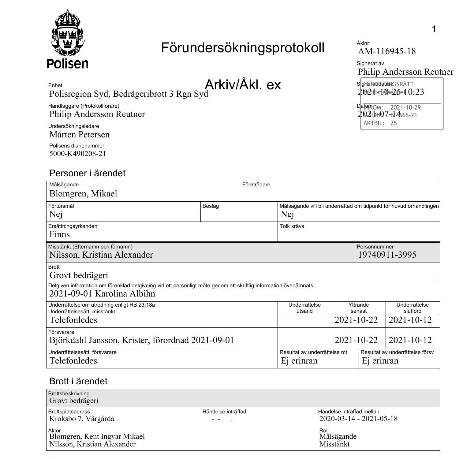 Lunds TR B 4666-21 Aktbil 25, Förundersökningsprotokoll (23 (3).pdf ...