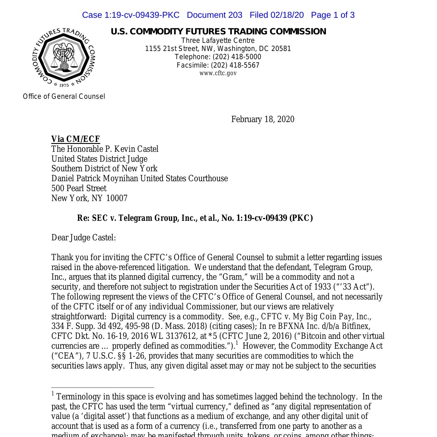 cftc no action letter 17 17