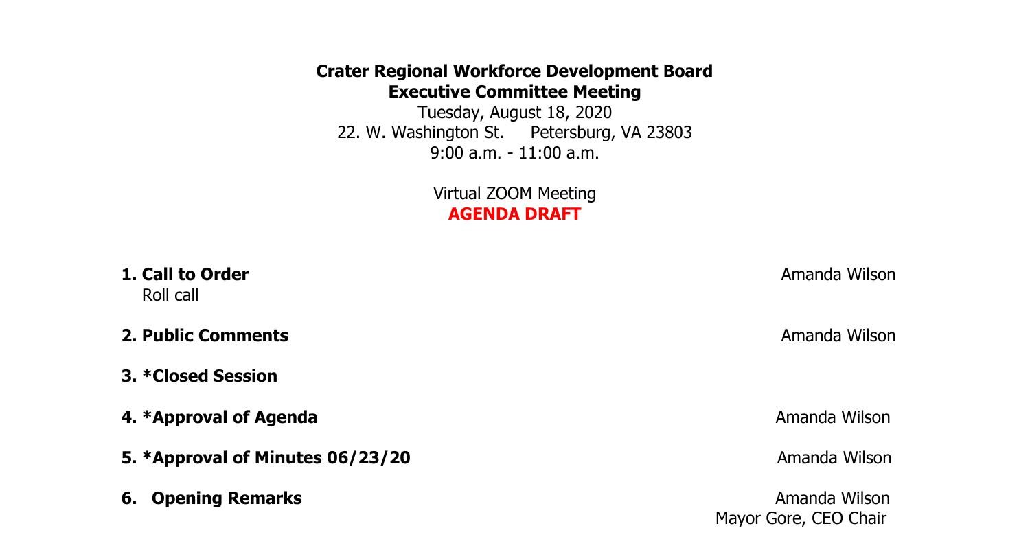 Executive Committee DRAFT Agenda 8-18-20.docx | DocDroid