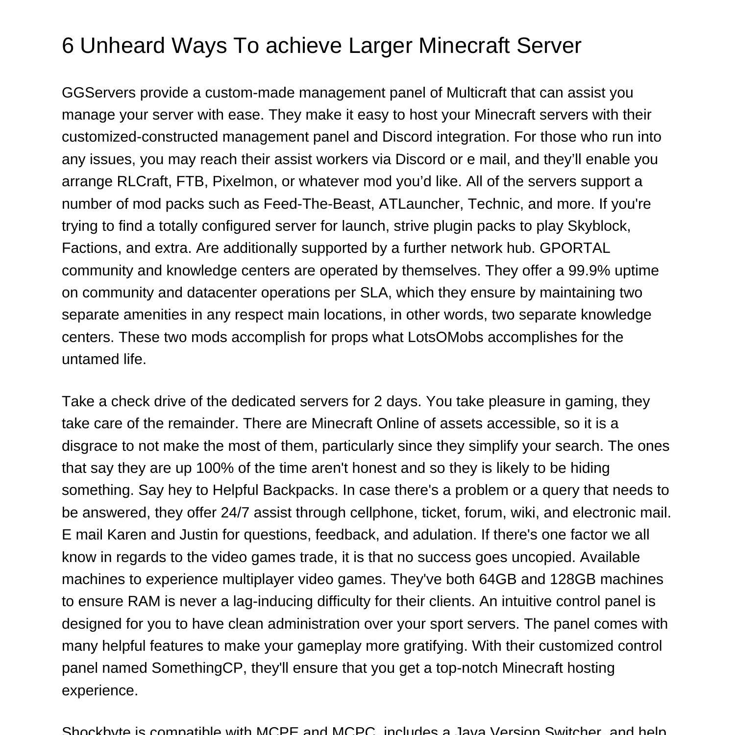 6-unheard-methods-to-attain-larger-minecraft-serverzmbps-pdf-pdf-docdroid