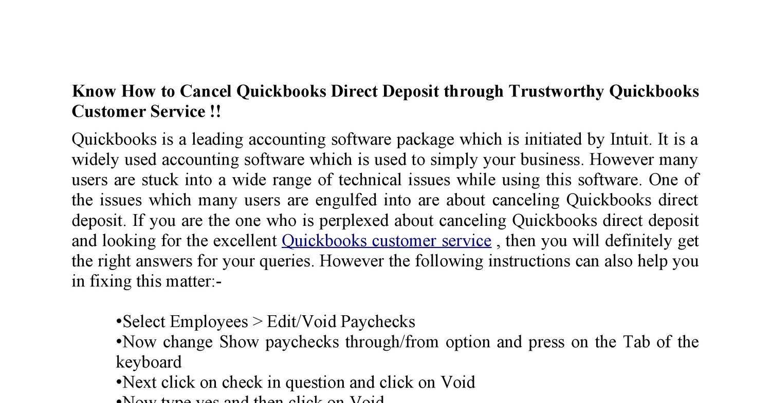 direct deposit quickbook form