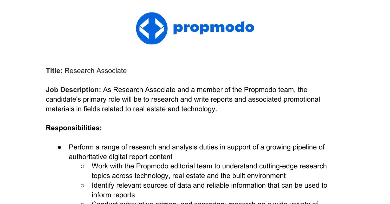 Research Associate Job Description pdf DocDroid