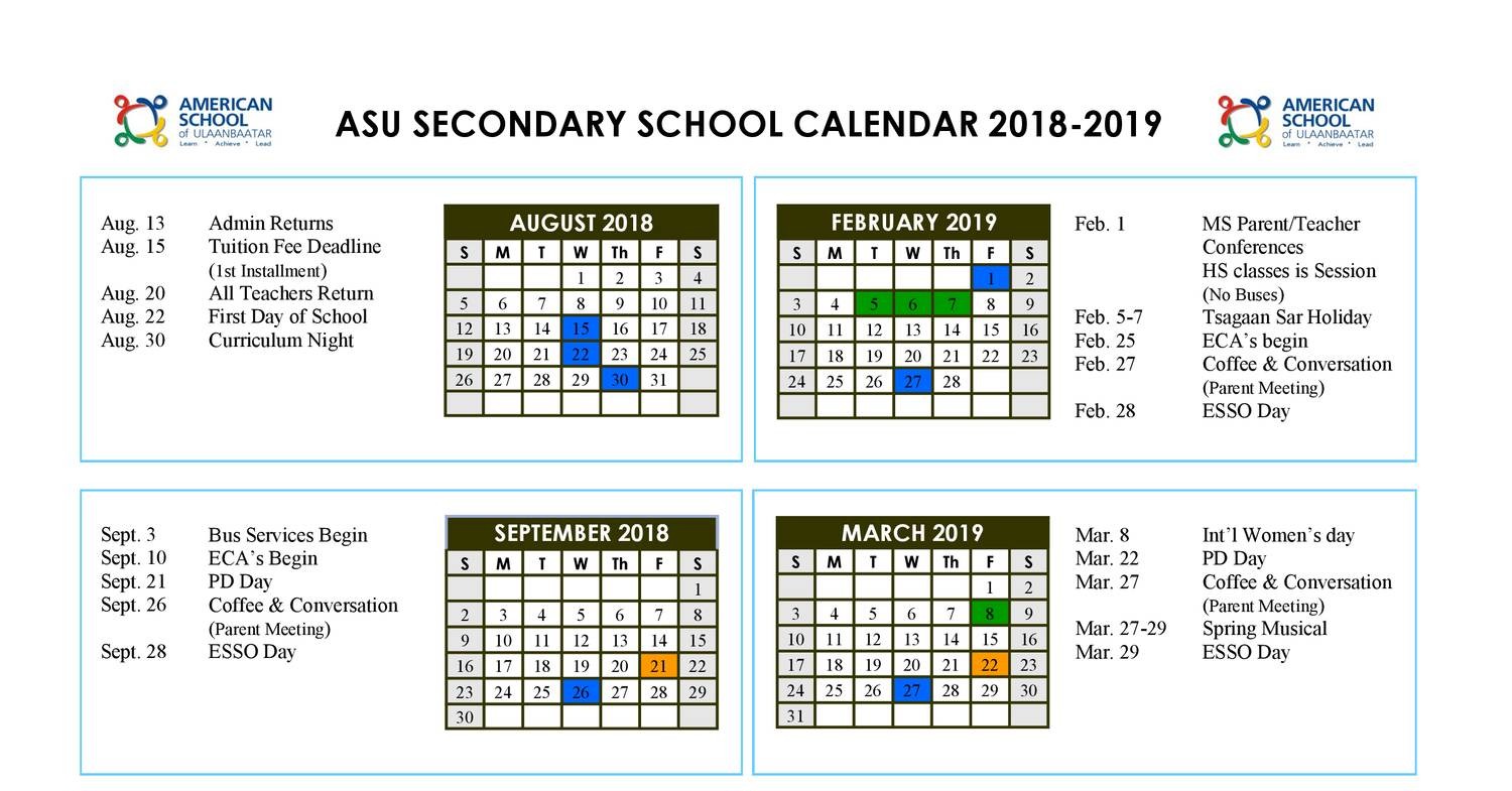 Ss Calendar 18 19 Pdf Docdroid