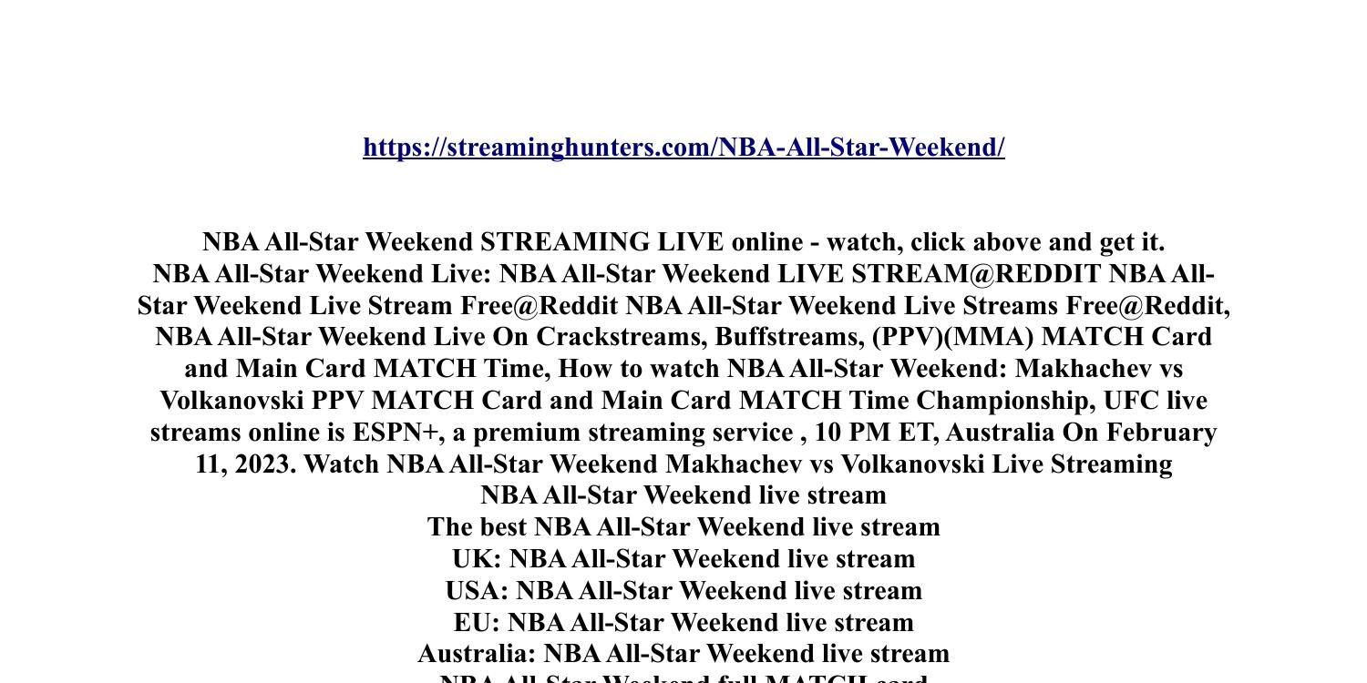 All star discount weekend stream online