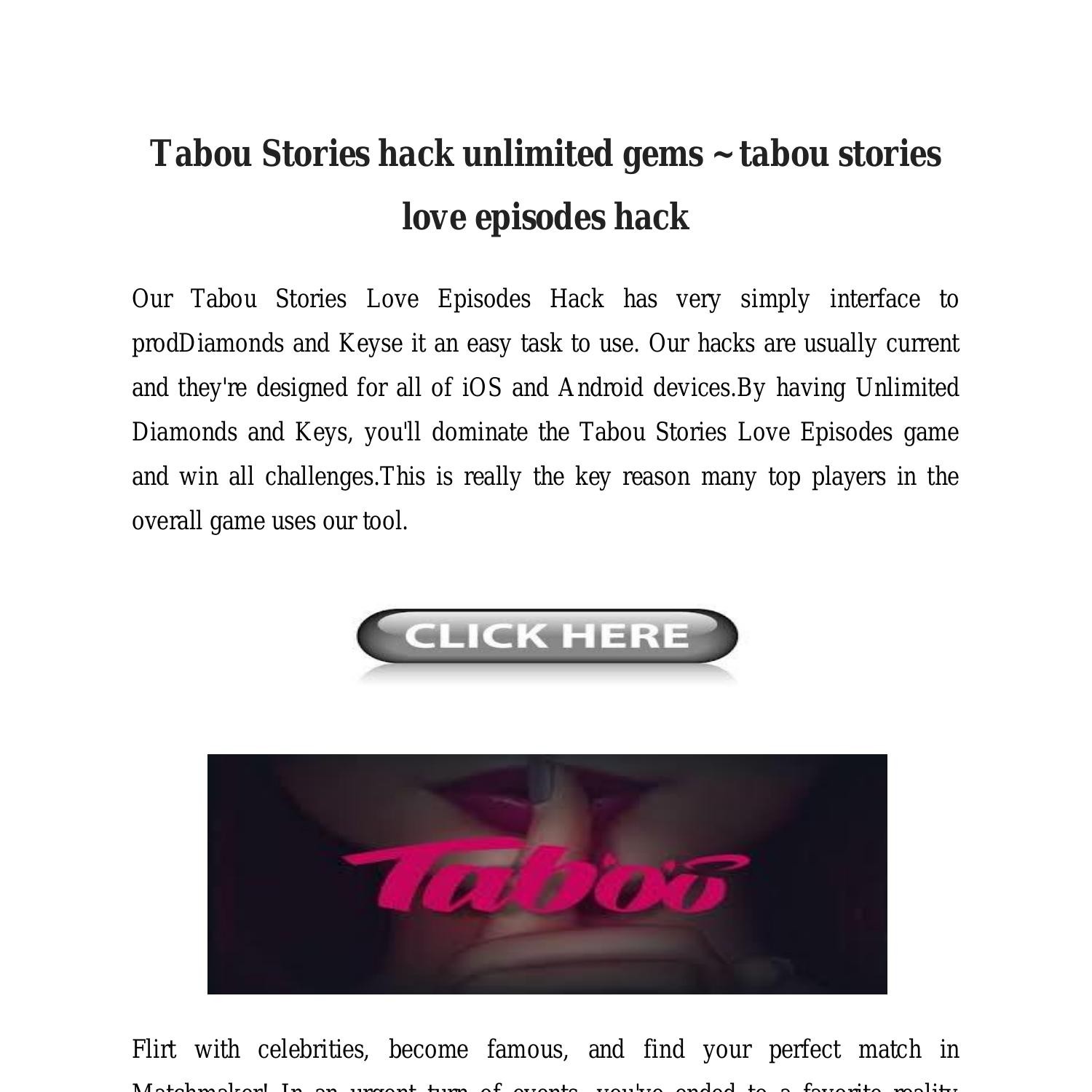 Tabou Stories hack unlimited gems ~ tabou stories love episodes hack.pdf |  DocDroid