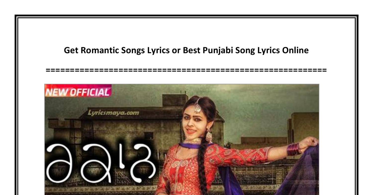 best punjabi song lyrics