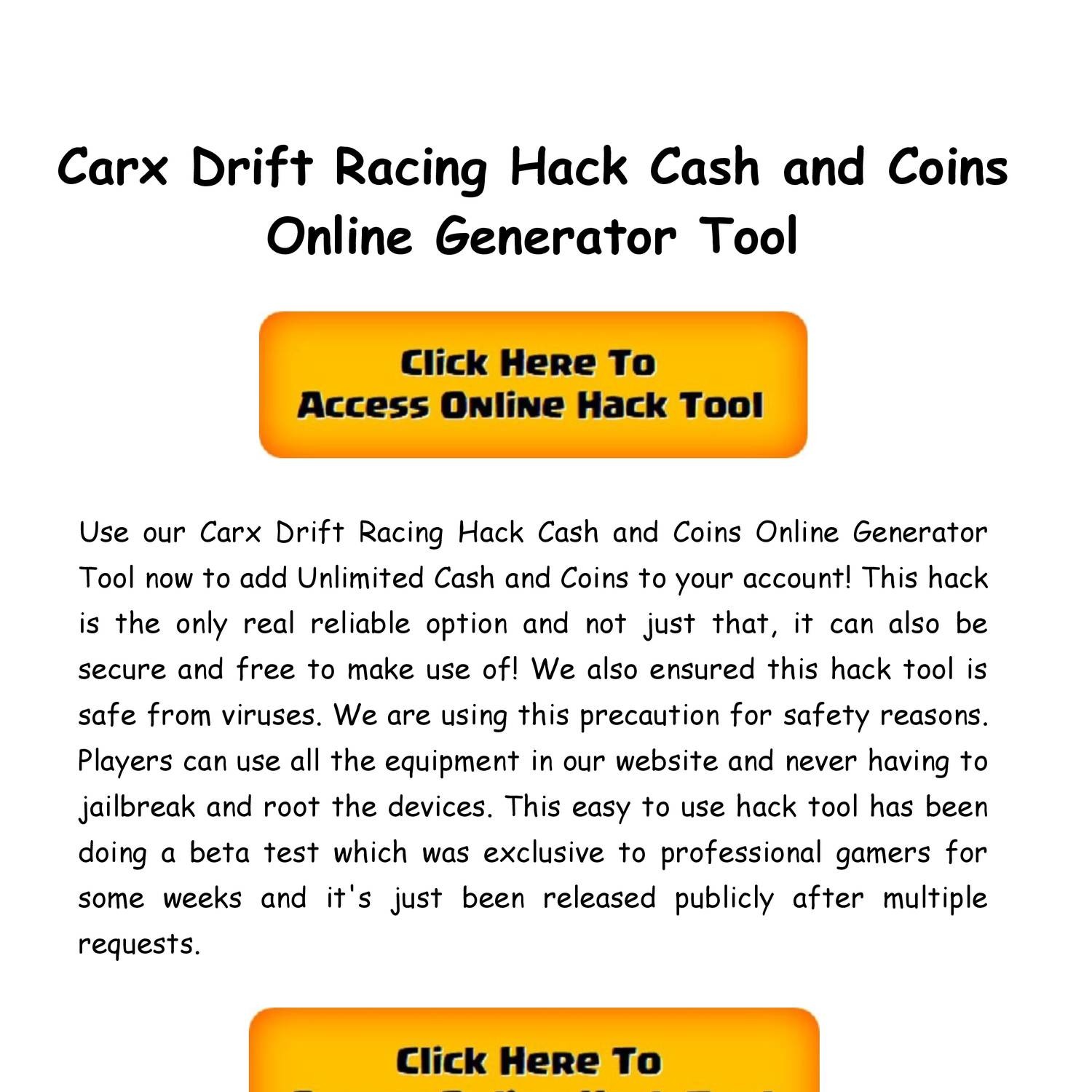 carx drift 2 hack