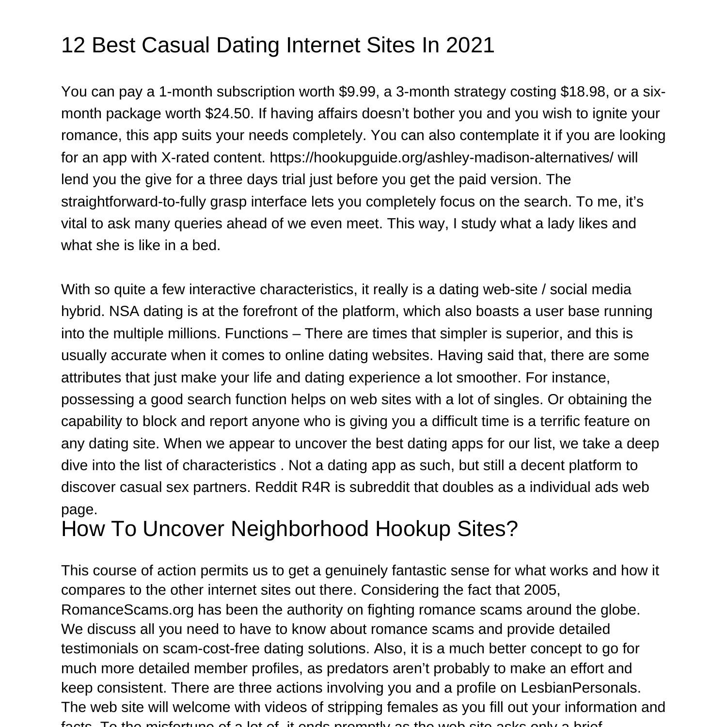 12 Best Casual Dating Sites In 2021mnplr.pdf.pdf DocDroid