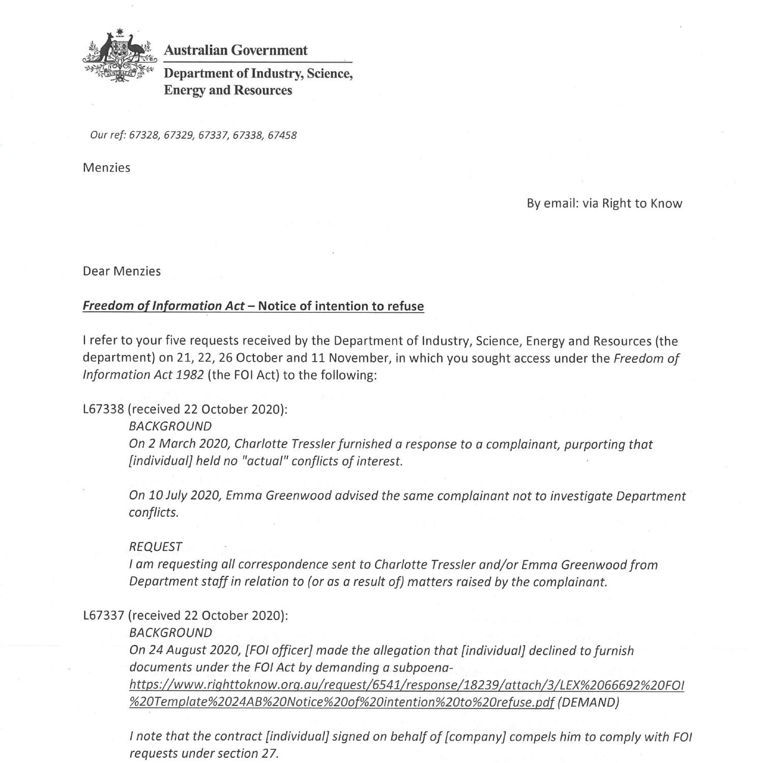 L67328 - L67329 - L67337 - L67338 - L67458 - Notice of practical ...