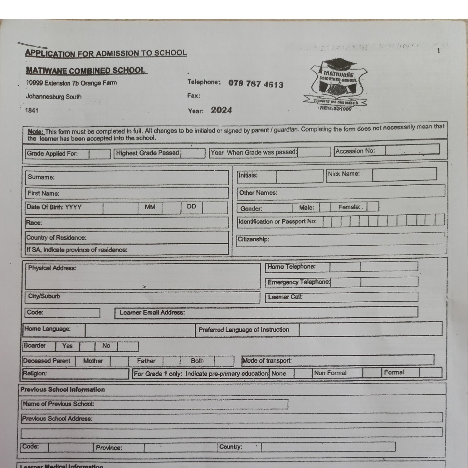 2024 ADMISSION LEARNER ADMISSION FORM.pdf DocDroid