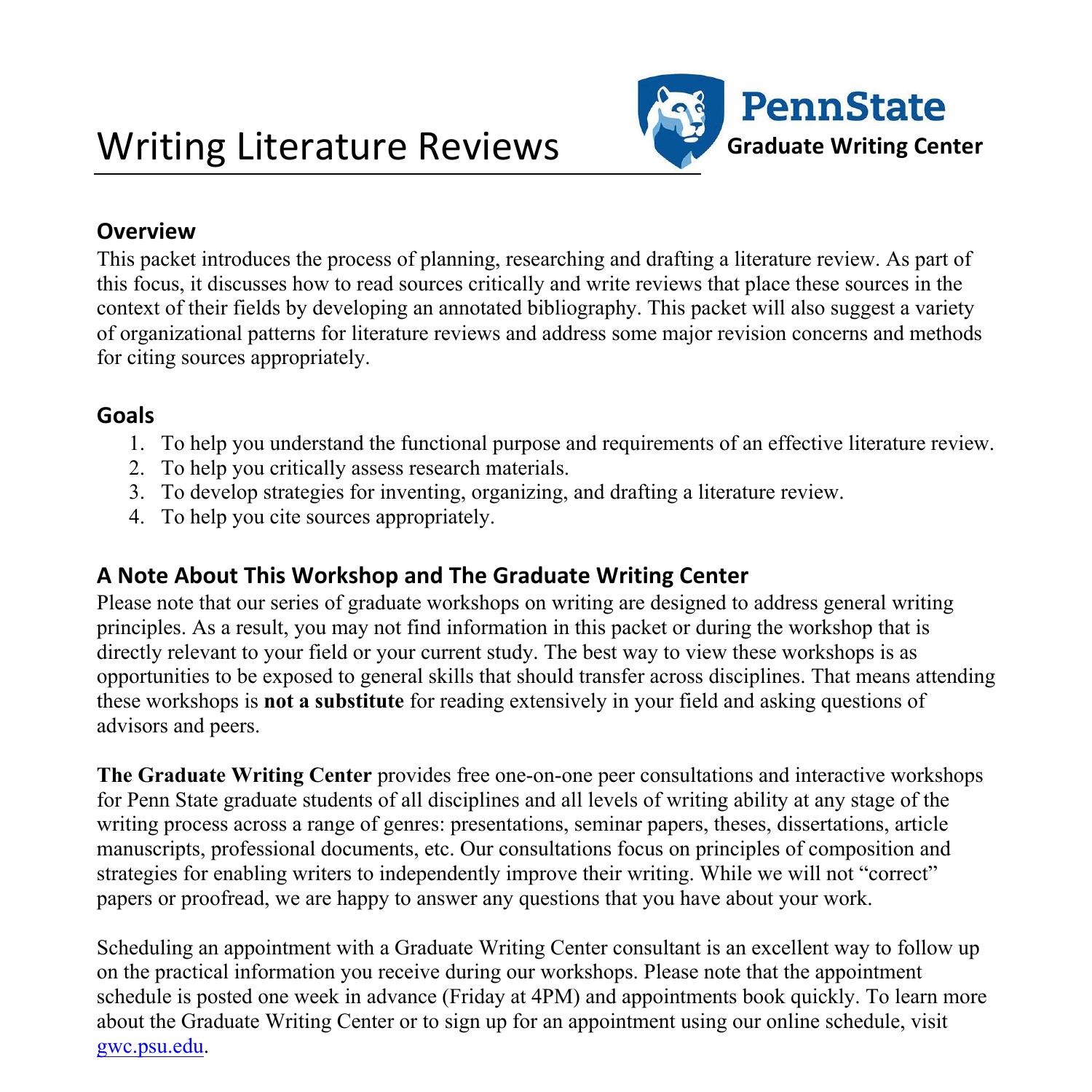 a literature review pdf