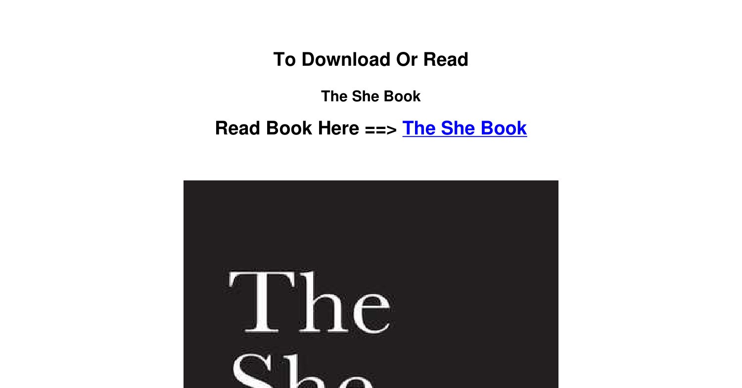 Download pdf The She Book by Tanya Markul.pdf | DocDroid