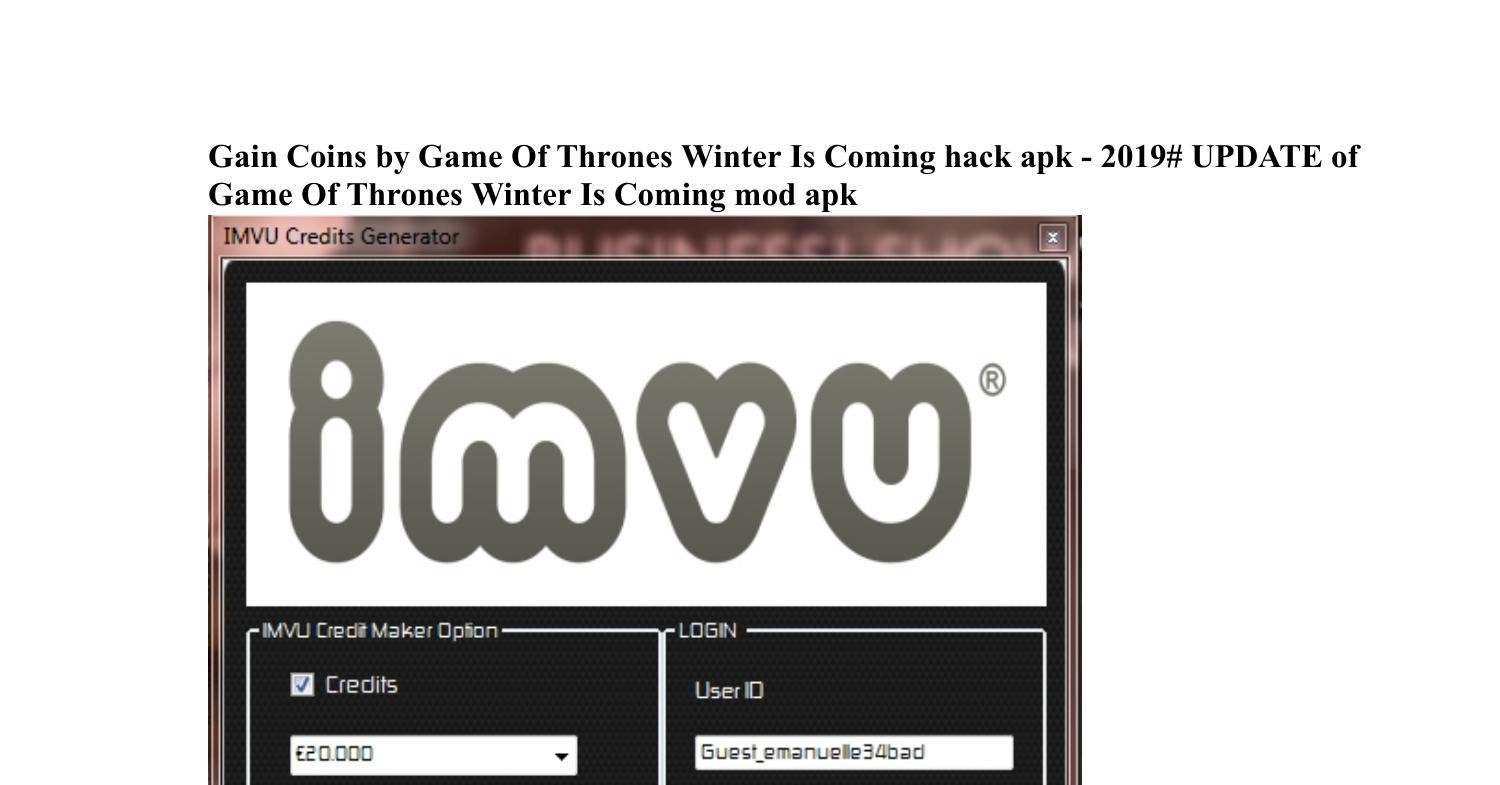 winter is coming mod