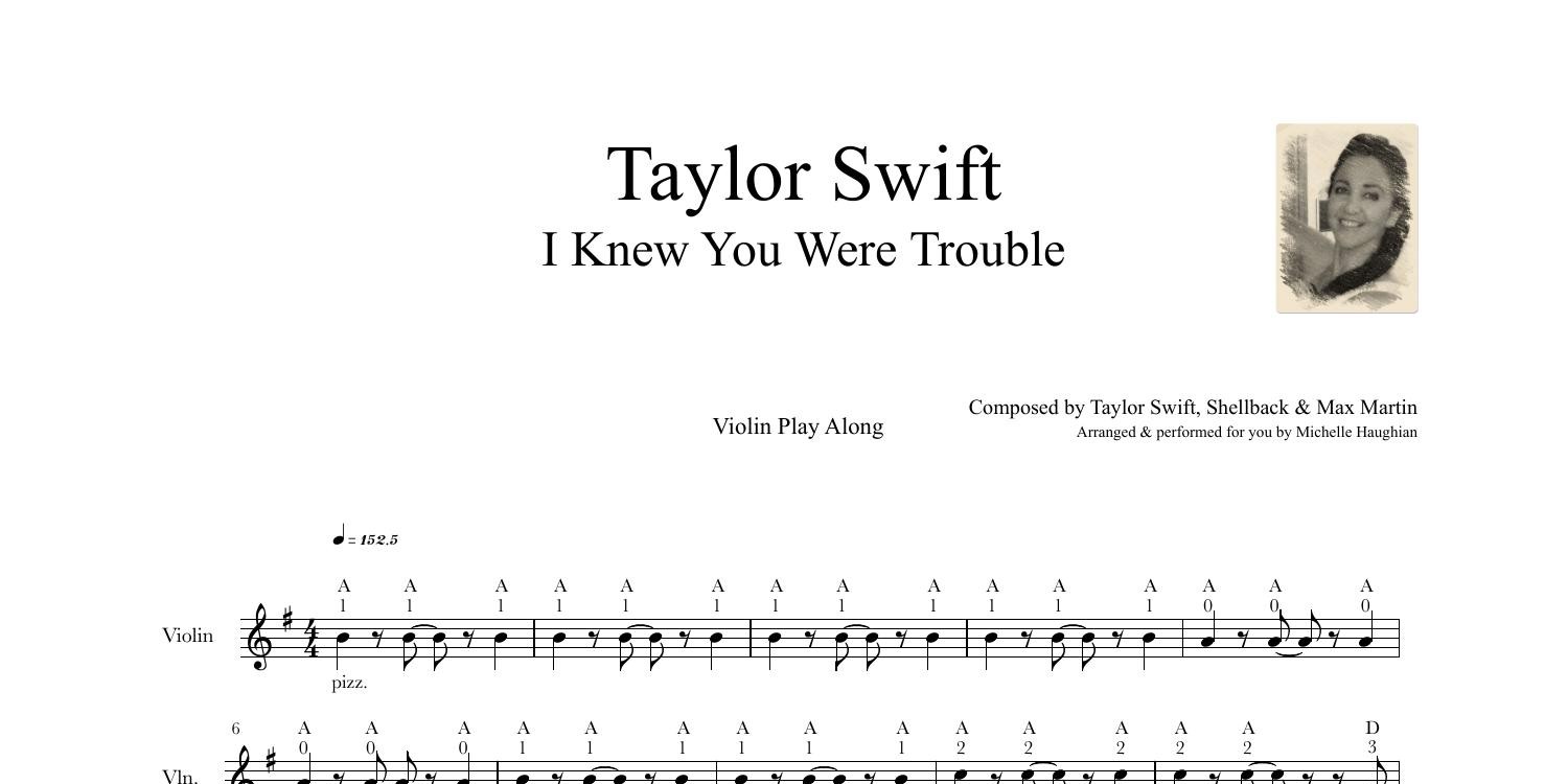 I Knew U Were Trouble, PDF, Song Structure