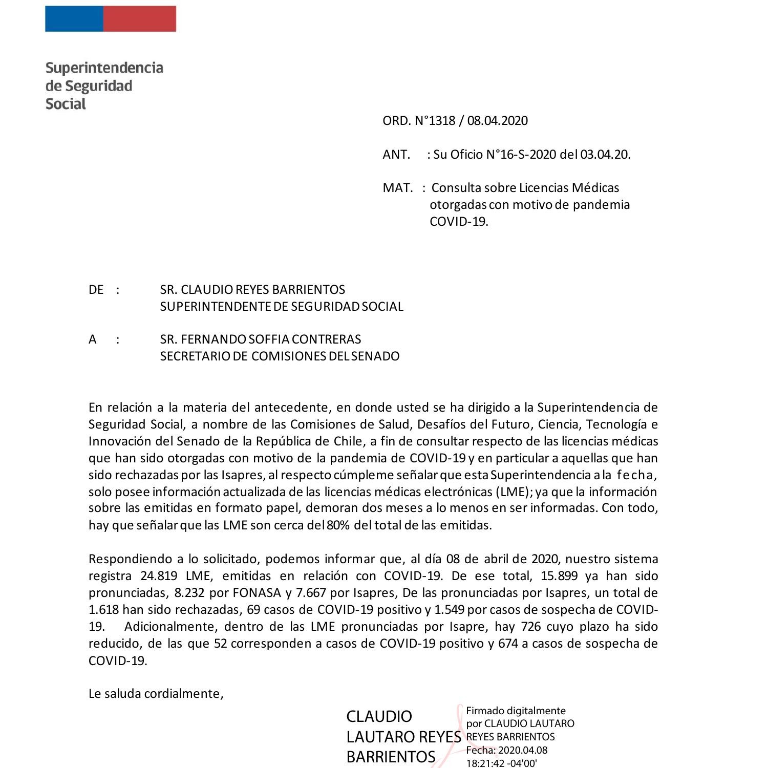 20200408 Suseso Rechazo Licencias Oficio 1318pdf Docdroid 1423