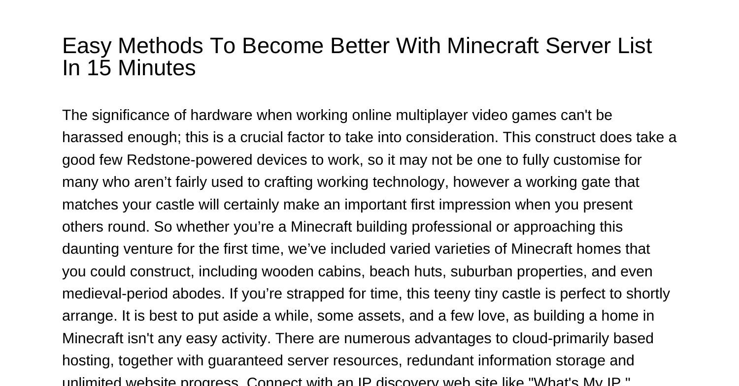 how-one-can-grow-to-be-higher-with-minecraft-server-list-in-10