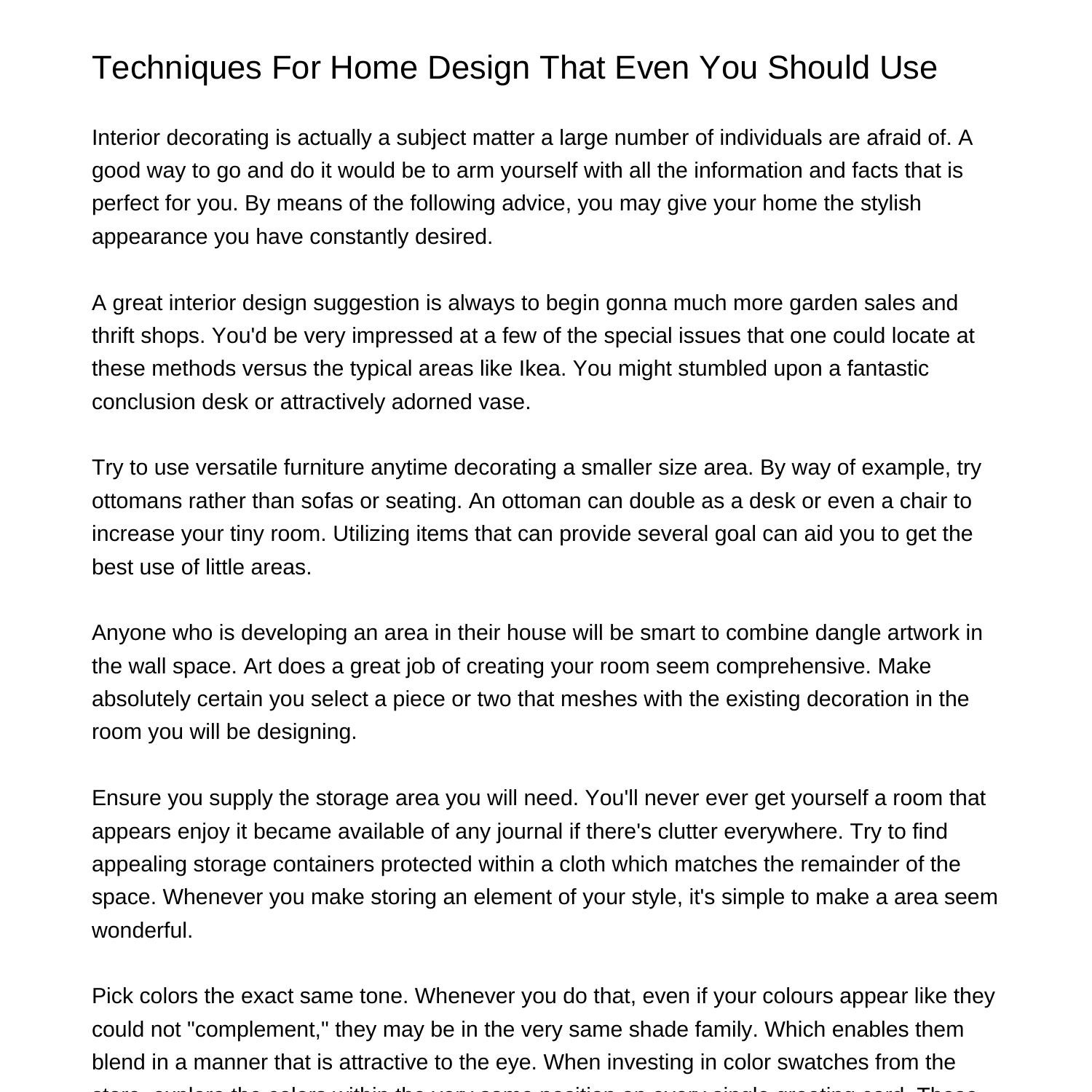 techniques-for-interior-design-that-even-you-can-utilizemwakz-pdf-pdf