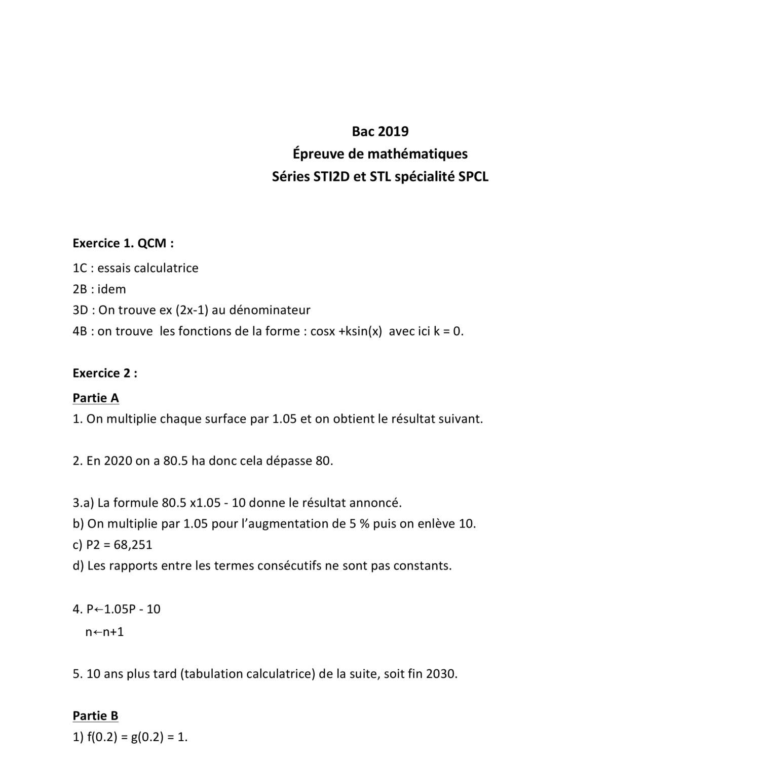 Bac 2019 Maths Sti2dpdf Docdroid - 