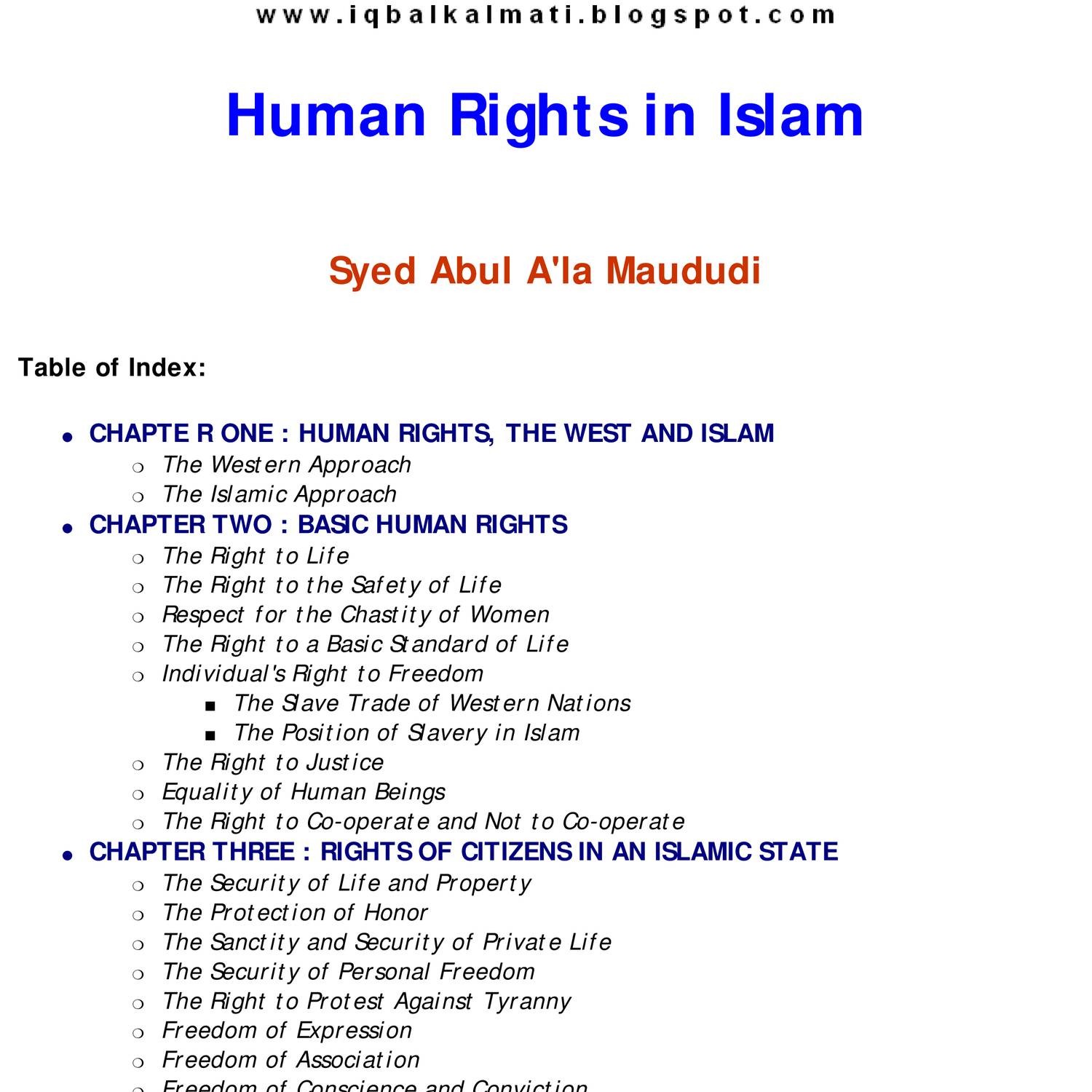 human rights in islam essay