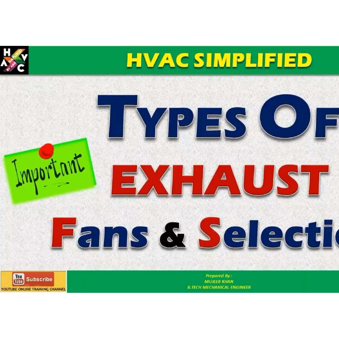 Hvac Types Of Exhaust Fans Fan Selection With Example Pdf Docdroid