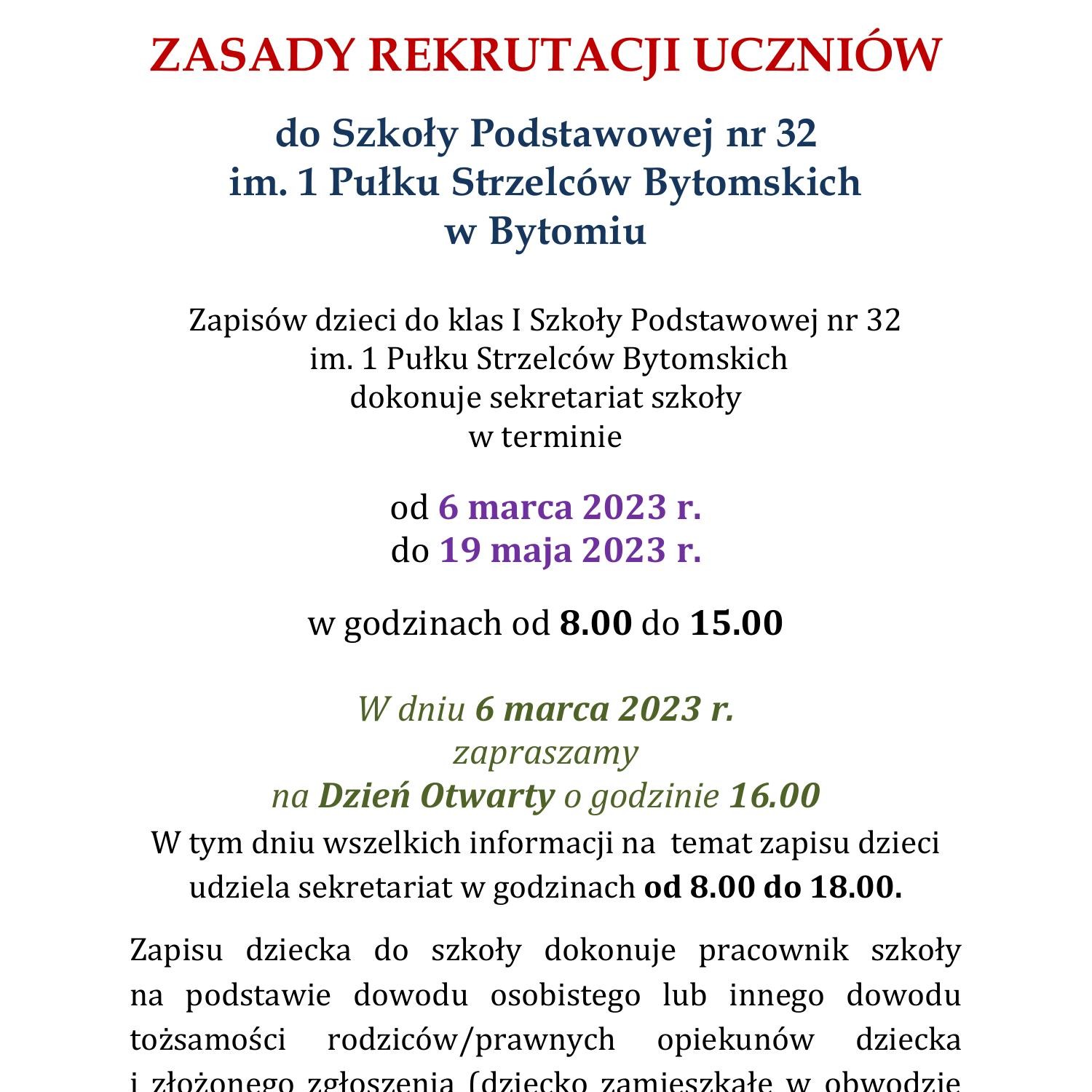 Zasady Rekrutacji 2023 2024 informacja ogólna..docx DocDroid