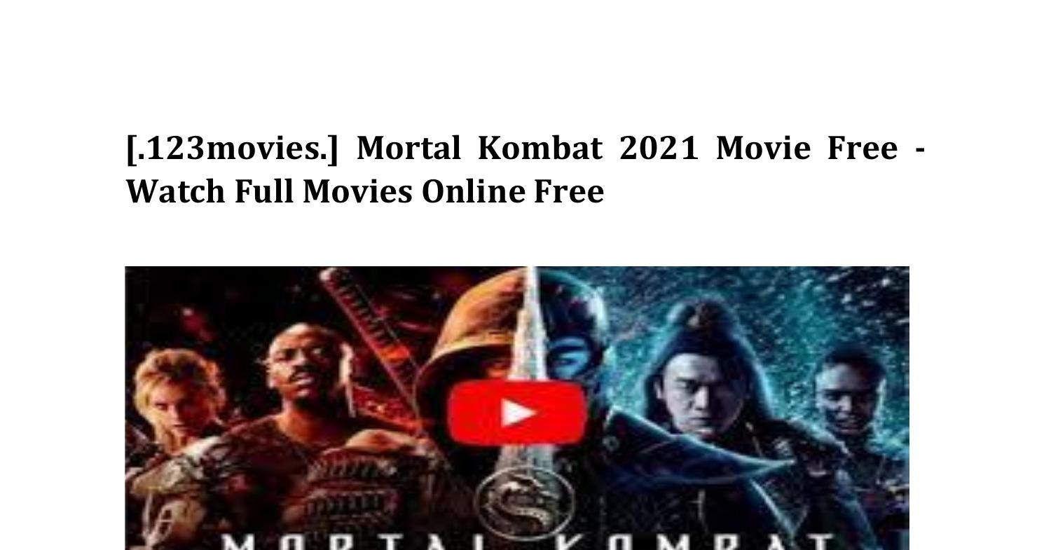 Watch Mortal Kombat (2021)