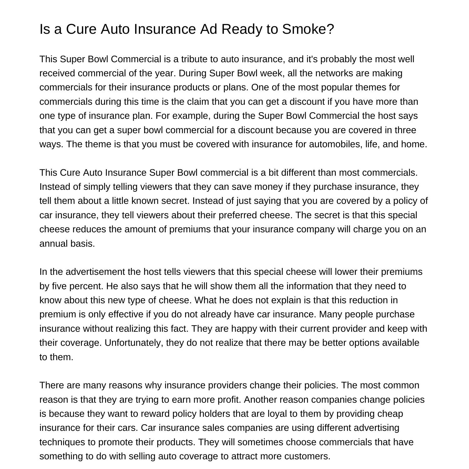 is-a-cure-auto-insurance-ad-ready-to-smokeivlfk-pdf-pdf-docdroid