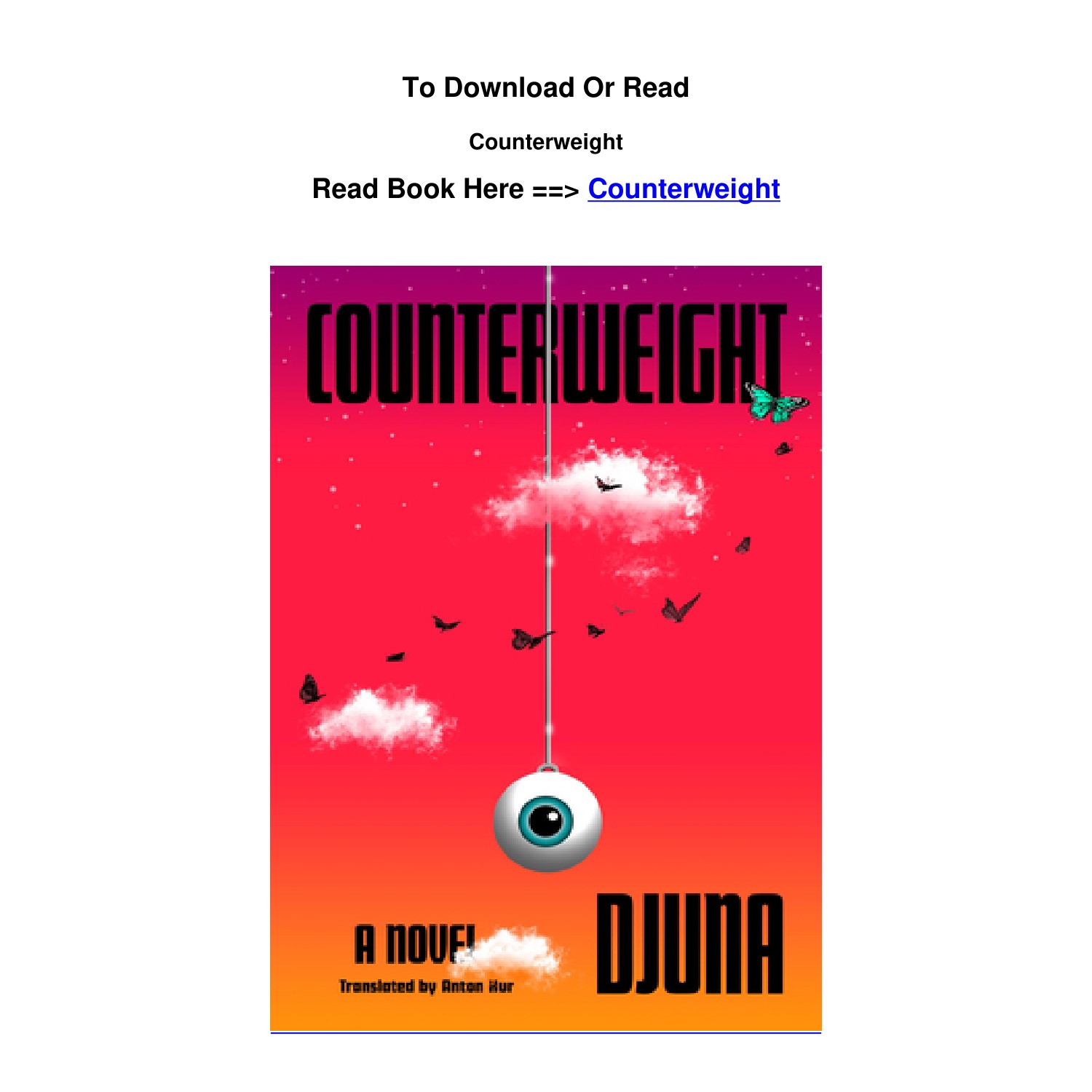Download pdf Counterweight By Djuna.pdf | DocDroid