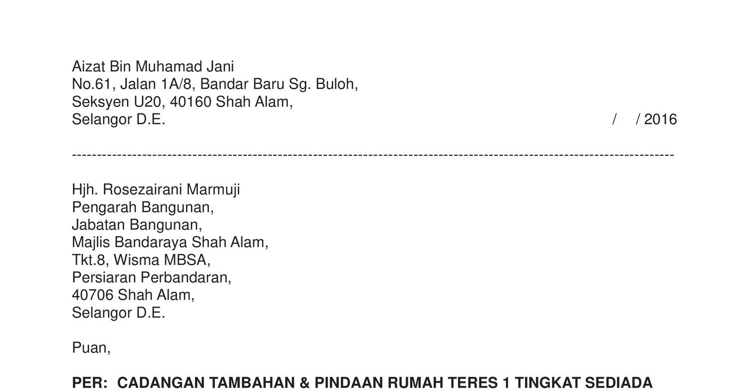 Surat Akuan Tiada Cf Sku20 Aizat Pdf Docdroid