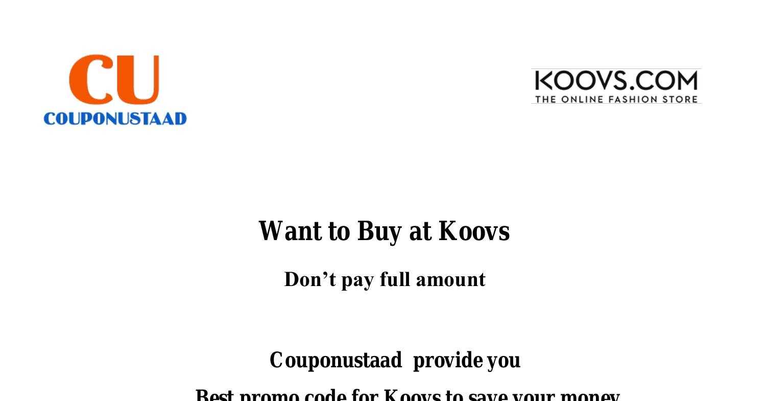 koovs new user promo code