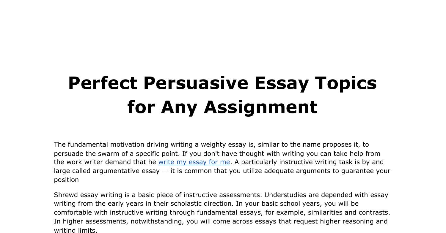 steps to write an essay