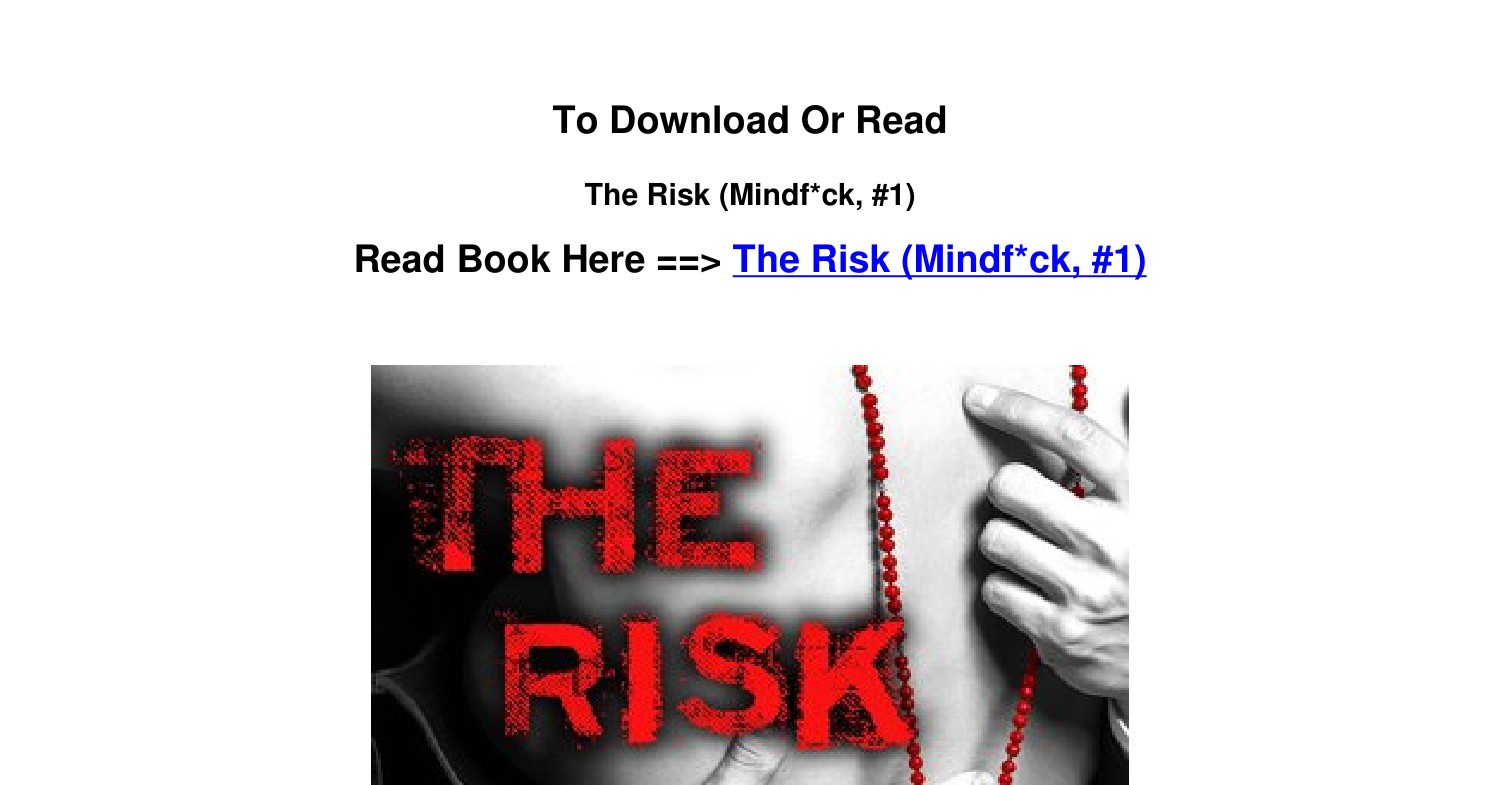Download EPUB The Risk Mindf ck 1 By S T Abby.pdf DocDroid