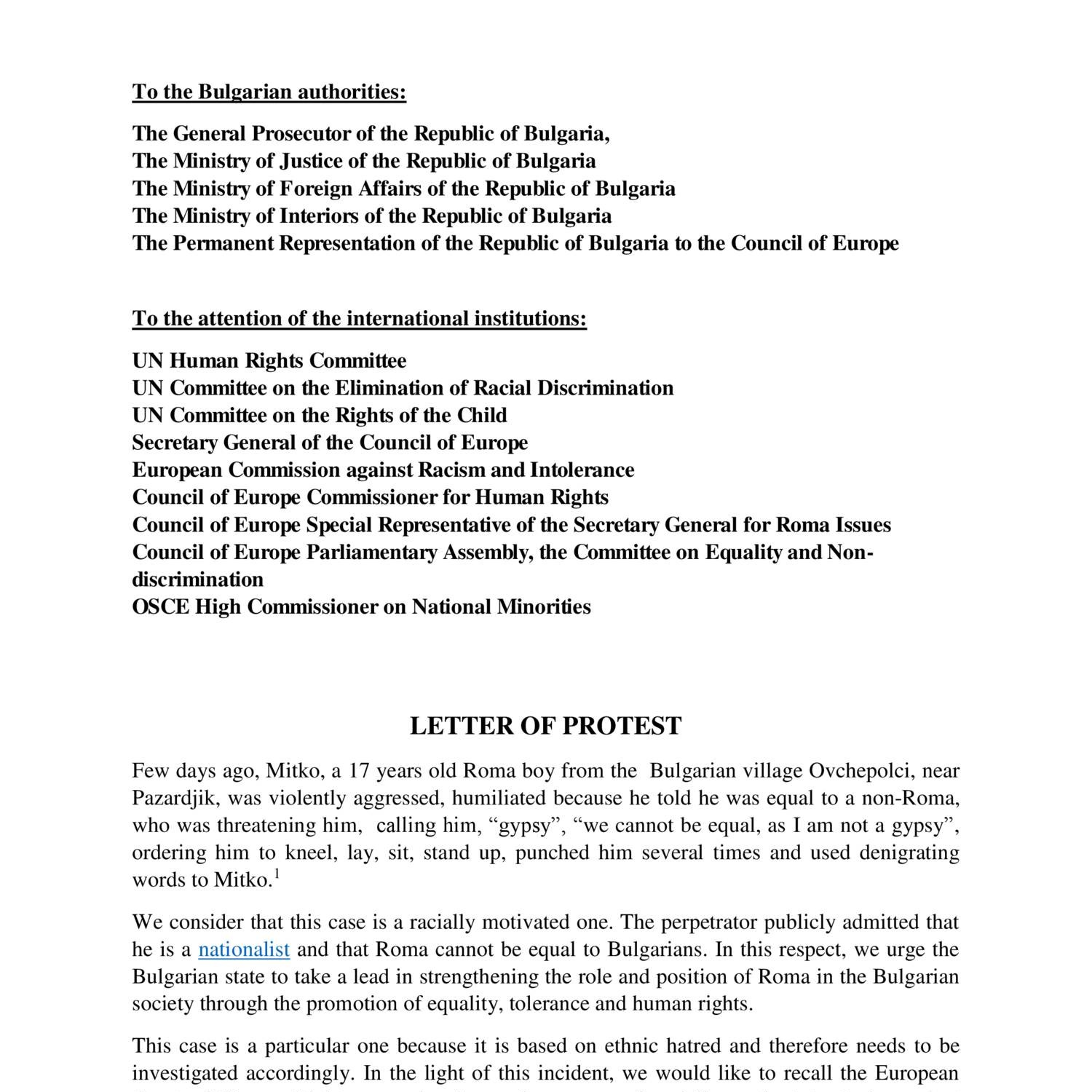 Letter of protest eng pdf DocDroid