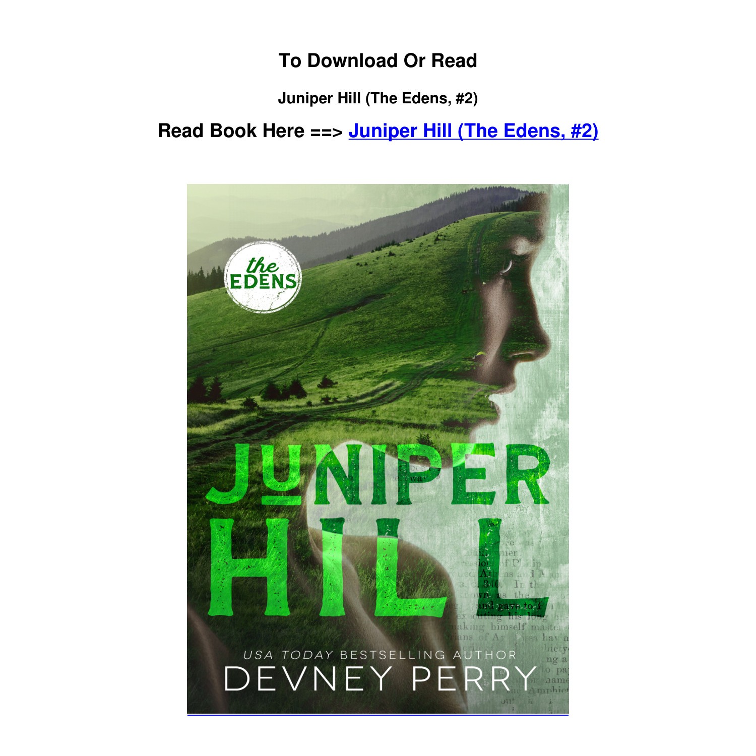 Pdf Download Juniper Hill The Edens 2 By Devney Perry Pdf DocDroid