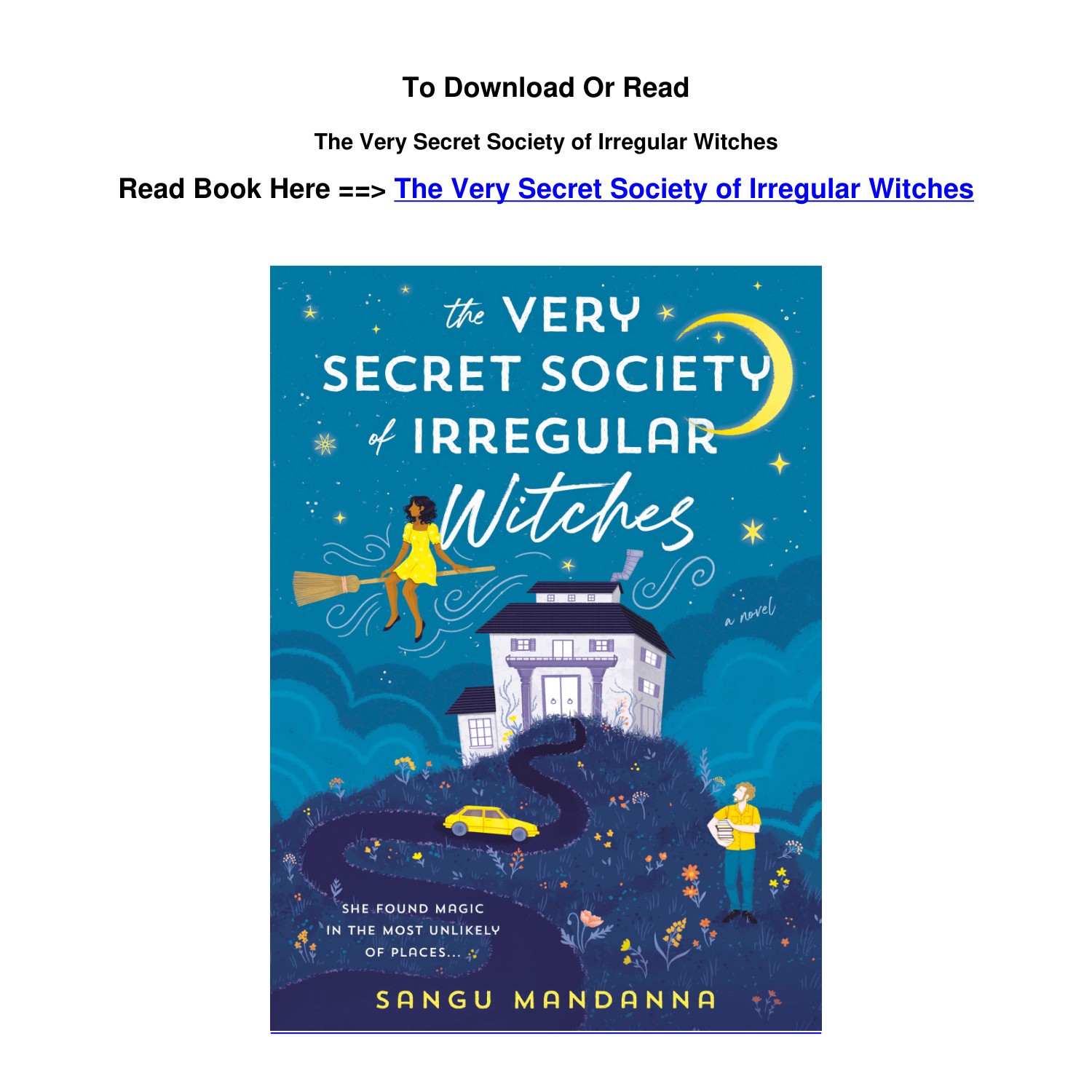 the very secret society of irregular witches book pdf