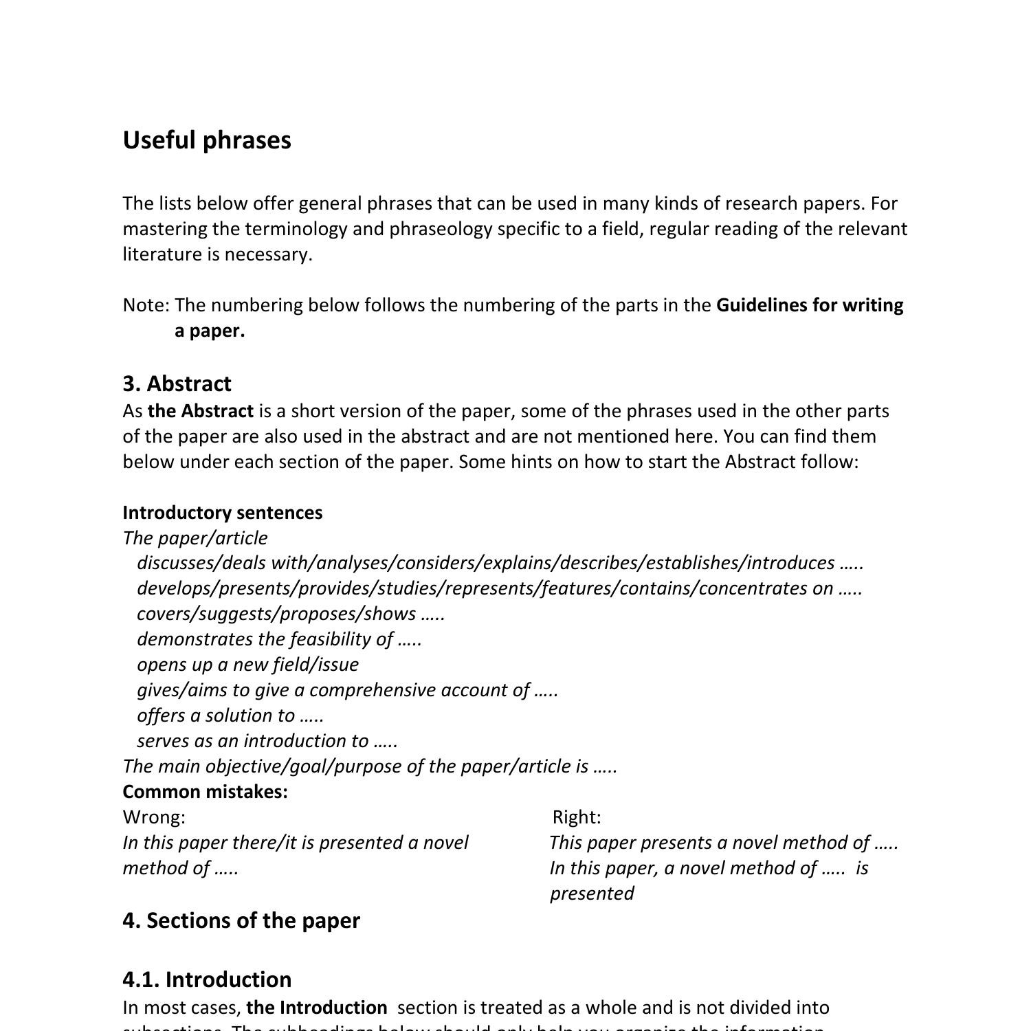 phrases for research paper pdf