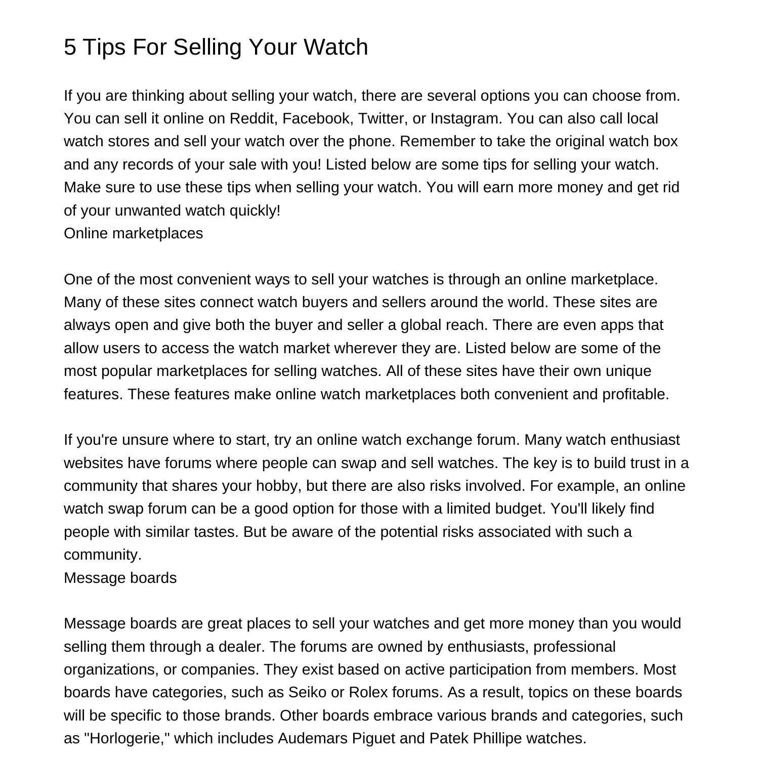 5-tips-for-selling-your-watchgezug-pdf-pdf-docdroid